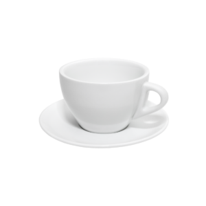 Milchkaffeetasse & -untertasse im Set