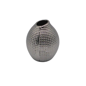 Vase Struktur Silber